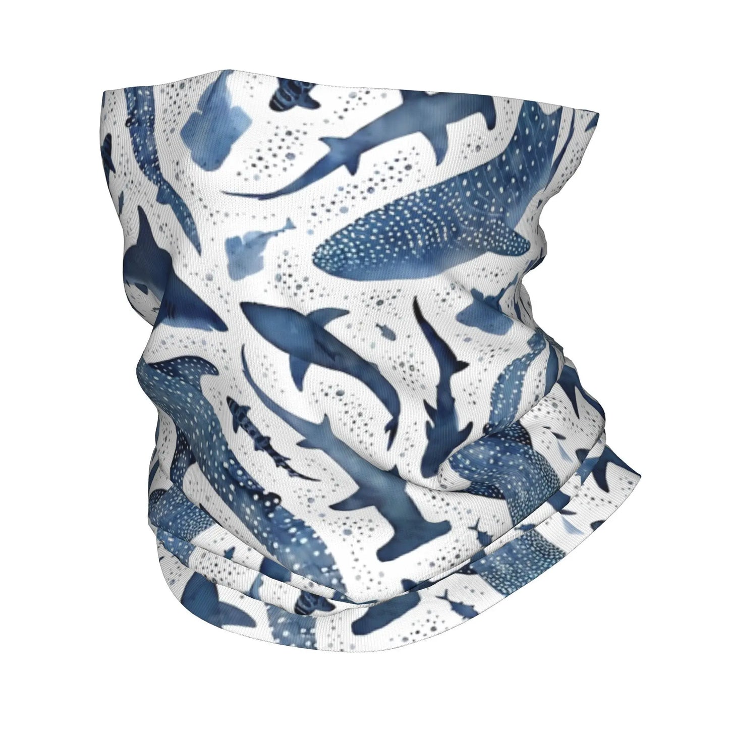 Bandana multiusos tiburones | Cuello calentito, pelo controlado y estilo salado