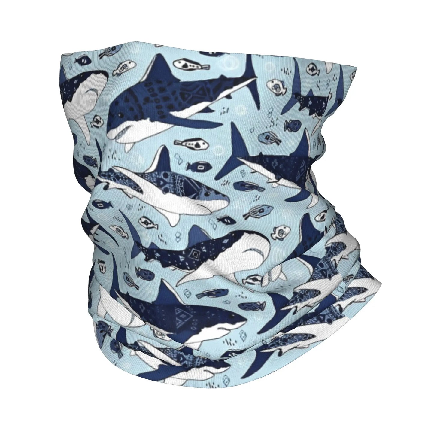 Bandana multiusos tiburones | Cuello calentito, pelo controlado y estilo salado