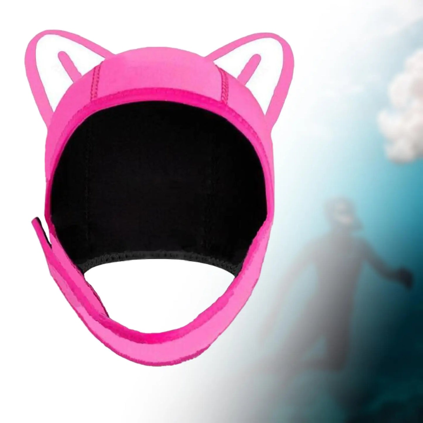 Capucha de neopreno gato rosa
