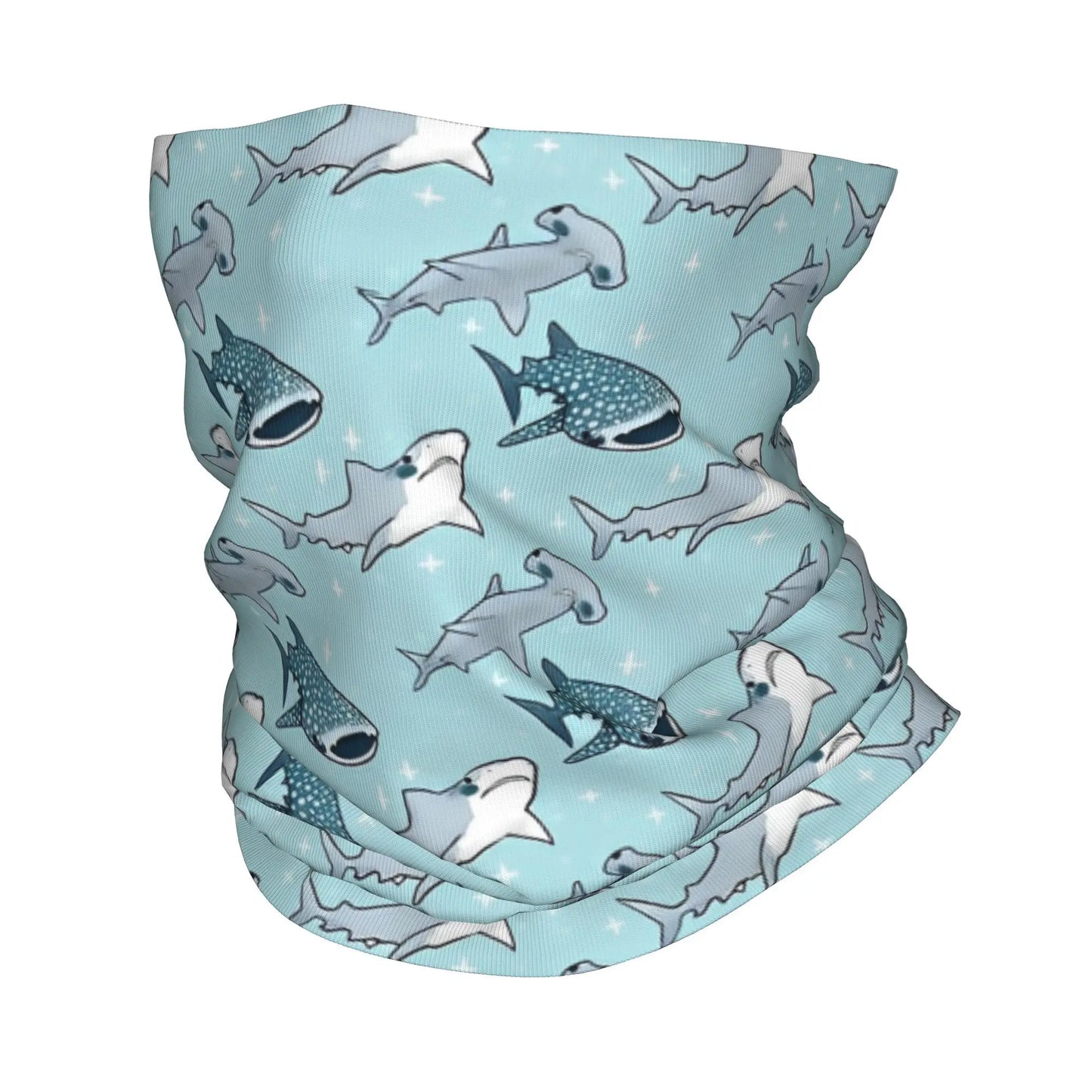 Bandana multiusos tiburones | Cuello calentito, pelo controlado y estilo salado