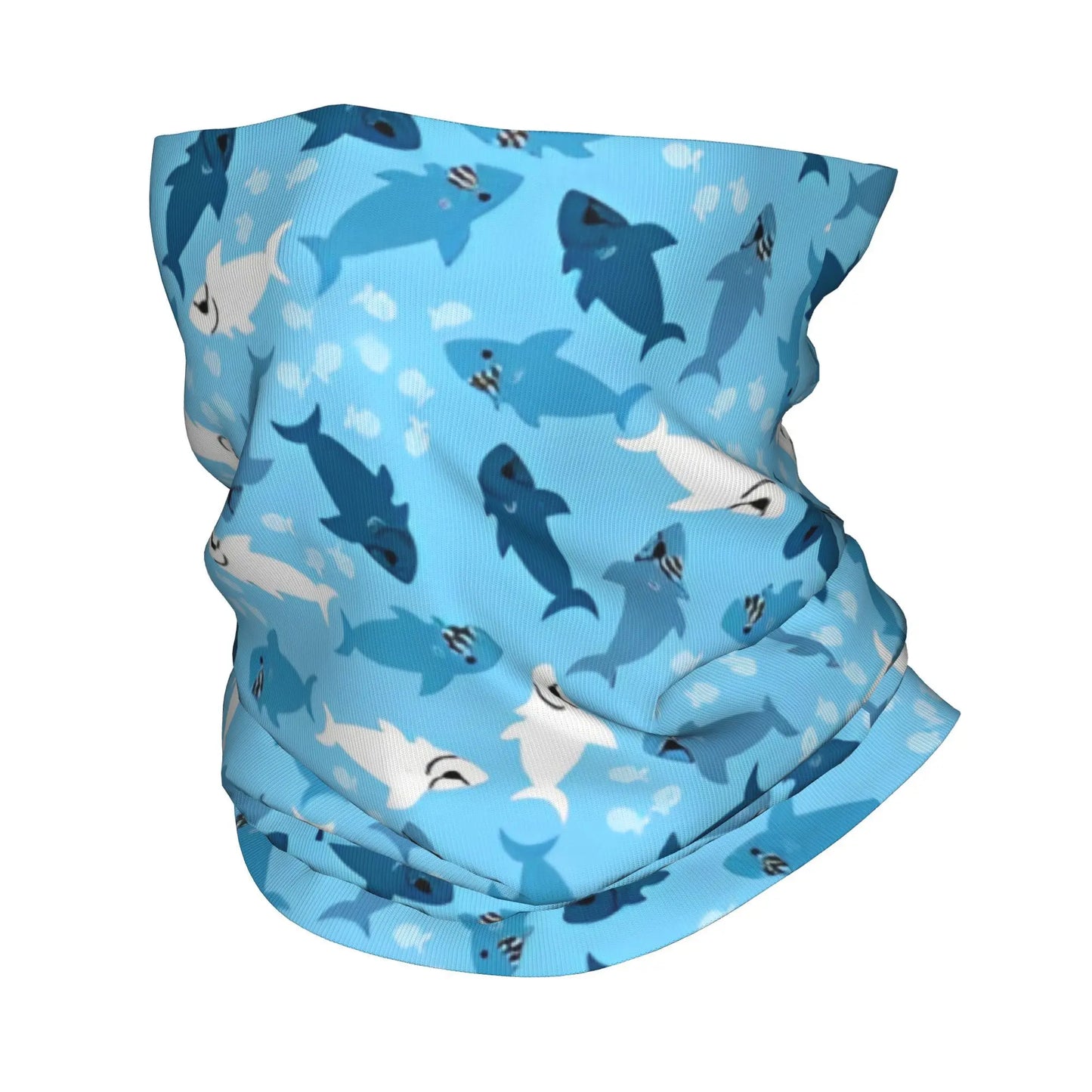 Bandana multiusos tiburones | Cuello calentito, pelo controlado y estilo salado