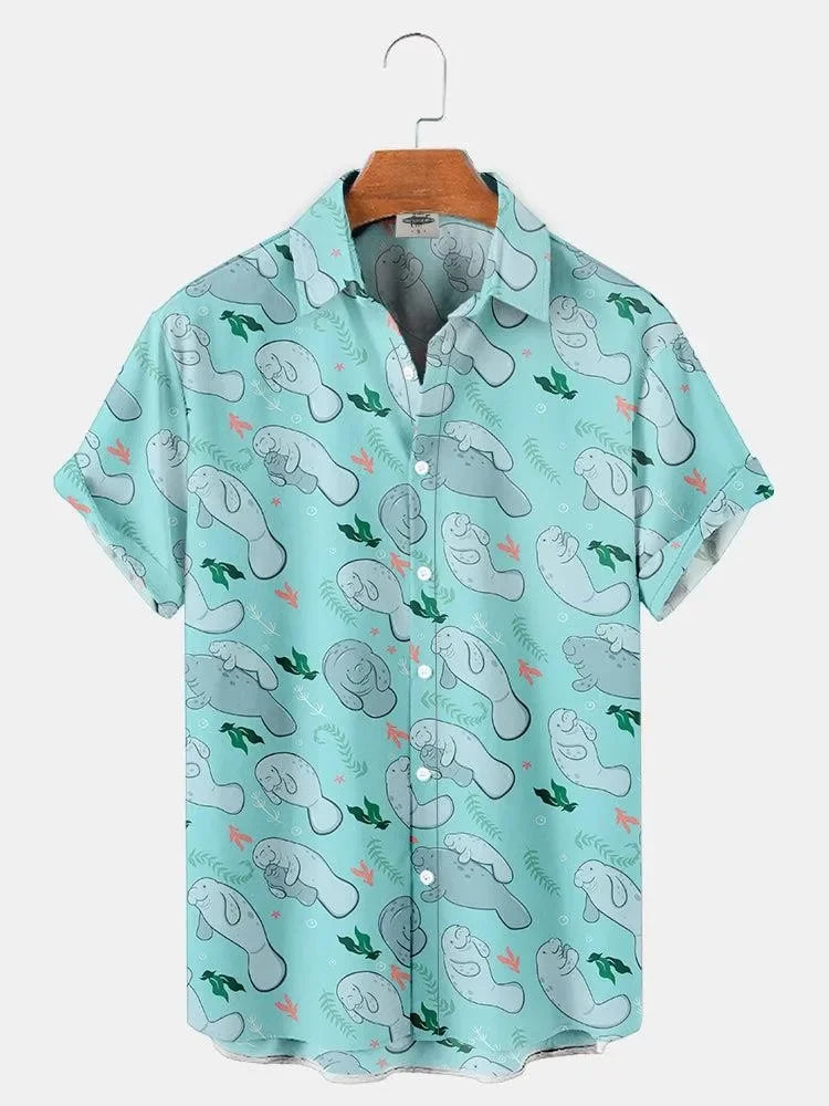 Camisa hawaiana - manatis