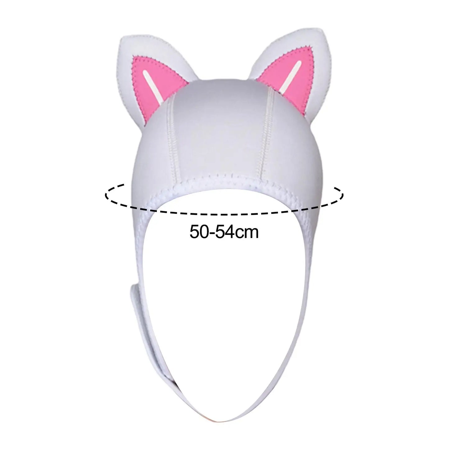 Capucha neopreno gato blanco