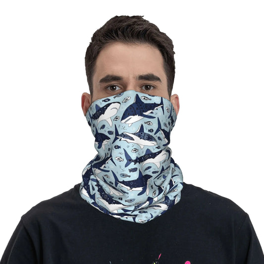 Bandana multiusos tiburones | Cuello calentito, pelo controlado y estilo salado