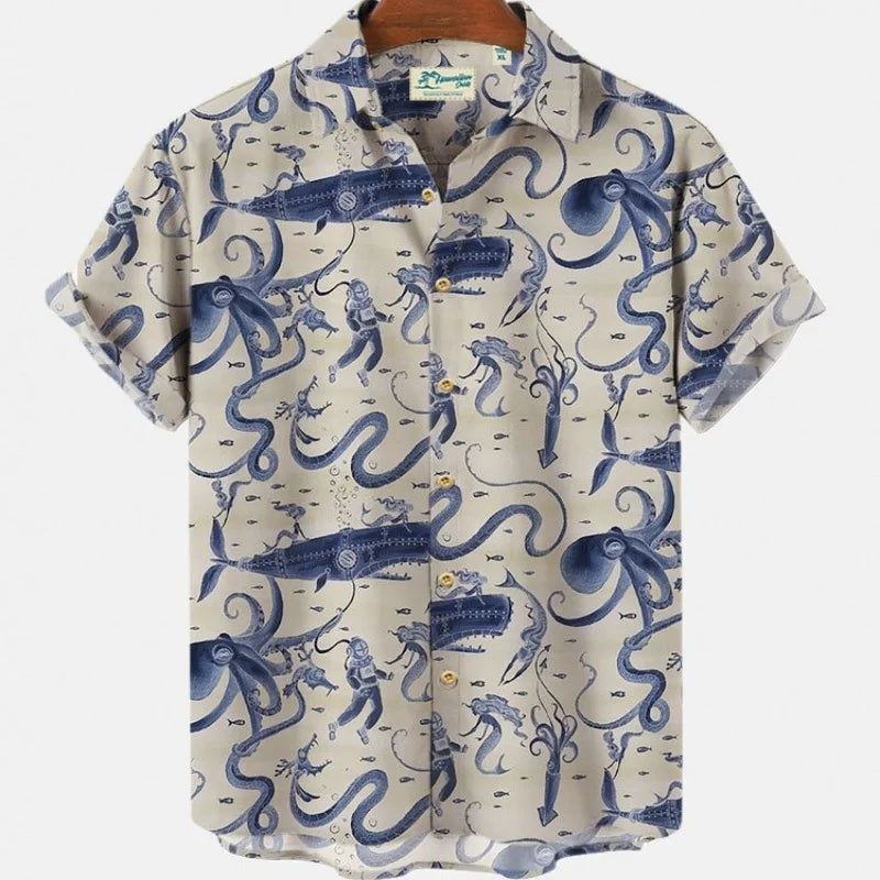 Camisa hawaiana - cefalópodos