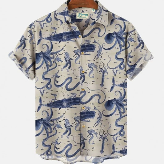 Camisa hawaiana - cefalópodos