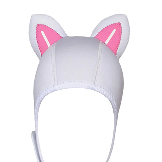 Capucha neopreno gato blanco